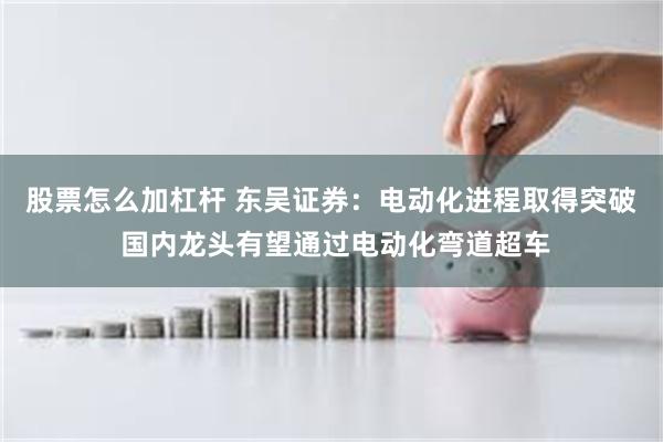 股票怎么加杠杆 东吴证券：电动化进程取得突破 国内龙头有望通过电动化弯道超车