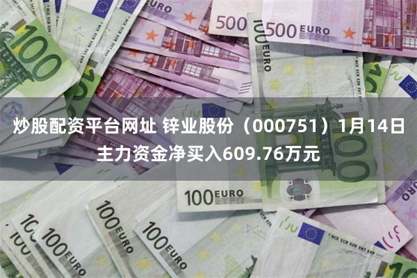 炒股配资平台网址 锌业股份（000751）1月14日主力资金净买入609.76万元